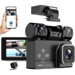 Cam�ra embarqu�e wifi 4 canaux pour voiture, protection panoramique � 360 degr�s wdr, cam�ras avant et ...