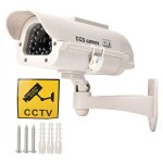 Gistuch - camra factice d'nergie solaire, moniteur impermable extrieur de simulation de surveillance ...