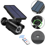 Camera factice exterieur, projecteur solaire avec detecteur de mouvement exterieur, eclairage exterieur ...