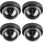 Cam�ras factices, fausse de s�curit� cam�ra d�me cctv avec led clignotant lumi�re pour les entreprises ...