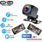 Camera de recul sans fil pour voiture avec wifi, 170 degres, pour tableau de bord, vision nocturne hd, ...