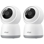 2k upgrade) batterie de cam�ra de surveillance wifi ext�rieure sans fil, cam�ra ip ext�rieure / int�rieure, ...