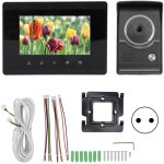 Caméra de sonnette de porte vidéo extérieure hd 100 - 240v avec interphone vidéo à écran lcd pour la ... Caméra de sonnette de porte vidéo extérieure hd 100 - 240v avec interphone vidéo à écran lcd pour la ...