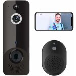 Caméra de sonnette vidéo intelligente d'extérieur sans fil avec carillon annulaire, vidéo hd 1080p, détection ... Caméra de sonnette vidéo intelligente d'extérieur sans fil avec carillon annulaire, vidéo hd 1080p, détection ...