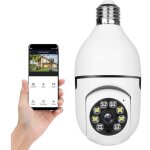 Camra surveillance e27 1080p smart home camra de vision nocturne infrarouge couleur wifi 2, 4 ghz / ...
