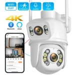 Rhg camera de surveillance exterie ptz 6mp 4k wifi filaire et sans fil bluetooth double objectif avec ...