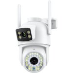Camera de surveillance exterieur 2. 5k, camera surveillance wifi exterieure double objectif 2. 4ghz, ...