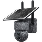 Cam�ra de surveillance ext�rieure camouflage solaire 4g wifi, rotation 335� horizontal 90� vertical, ...
