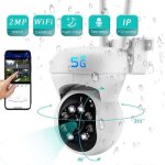 Camera de surveillance exterieure ip wifi 2. 4 + 5g hd 1080p ptz 2mp zoom numerique 4x suivi humain vision ...