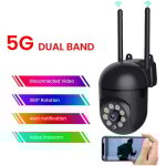 Camera de surveillance exterieure ip wifi 2. 4 + 5g hd 1080p zoom x4 suivi humain vision nocturne couleur, ...