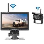 Cam�ra de surveillance interieur / exterieur cam�ra de recul sans fil + kit de moniteur lcd 7  12 v - ...