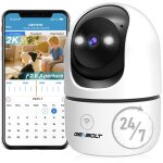 Cam�ra surveillance int�rieure wifi, ip cam�ra 360� avec d�tection humaine, alarme nocturne couleur pour ...