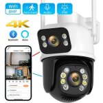 Camera de surveillance wifi exterieur - prumya - 8mp double ecran couleur ir vision nocturne auto tracking ...
