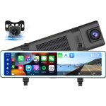 Camra de tableau de bord avec apple carplay sans fil et android auto, rtroviseur  commande vocale ...