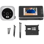 Camra de visualisation de judas de porte, vue  120 degrs hd, vision nocturne, interphone bidirectionnel, ...