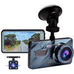 Cam�ra de voiture avant et arri�re dash cam, enregistreur � double objectif , 1080p full hd, �cran 3, ...