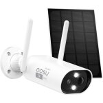 Camra wifi extrieure sans fil alimente par batterie 2k, camra de surveillance 3mp avec panneau solaire, ...