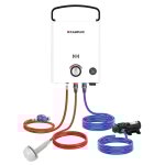 First srie chauffe - eau  gaz 5l / min, chauffe - eau instantans au gaz propane / butane cran led ...