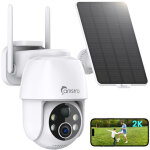 Camstro cam�ras ip de s�curit� ext�rieures 3 mp � batterie solaire avec vision nocturne couleur ultra ...
