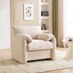 Hauss spole - canap� 1 place, fauteuil relax, tissu chenille, convient pour salon et chambre, 96�82�84cm, ...