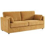 Canapé 2 places déhoussable tissu l 198 x p 88 x h 85cm - neo tissu ocre Canapé 2 places déhoussable tissu l 198 x p 88 x h 85cm - neo tissu ocre