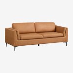 Sklum - canap 2 places en simili cuir soren camel
