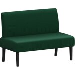 Canap 2 places en velours banquette avec dossier ergonomique canap moderne pour salon / chambre / bureau ...