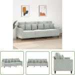 Canapé à 3 places gris clair 180 cm velours - canapé trois places - canapé velours - canapé gris - canapé ... Canapé à 3 places gris clair 180 cm velours - canapé trois places - canapé velours - canapé gris - canapé ...