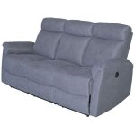 Canap� 3 places relax �lectrique gris lucas