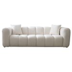 Canap� 3 places velours beige cleo