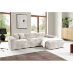 Canap� d'angle brisia gros c�tel� doux beige