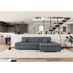 Tendencio - canapé d'angle convertible alri gris Tendencio - canapé d'angle convertible alri gris