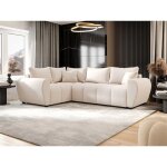 Tendencio - canap� d'angle convertible molia l plus beige