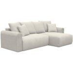 Canap� d'angle convertible r�versible 3 places velours c�tel� avec coffre de rangement - almo velours ...