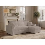 Canap� d'angle convertible et r�versible avec coffre en velours