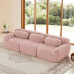 Canape angle convertible - tissu velours doux - conception modulaire - combinable - coussin inclus - ...