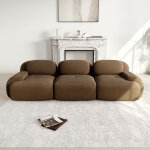 Canape angle convertible - velours c�tel� - conception modulaire - accoudoirs ergonomiques antid�rapants ...