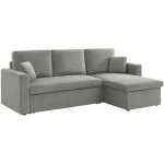 Sweeek - canapé d'angle convertible en velours côtelé - ida - 3 places. fauteuil d'angle réversible coffre ... Sweeek - canapé d'angle convertible en velours côtelé - ida - 3 places. fauteuil d'angle réversible coffre ...
