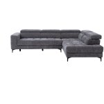 Vente - unique - canapé d'angle droit relax avec assise coulissante électrique en tissu anthracite moniso ... Vente - unique - canapé d'angle droit relax avec assise coulissante électrique en tissu anthracite moniso ...