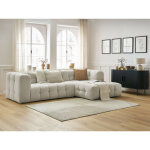 Bobochic - canapé d'angle fixe cloud angle droit beige Bobochic - canapé d'angle fixe cloud angle droit beige