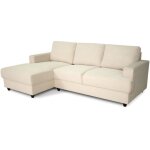 Canap� d'angle gauche 4 places - paul in cord - tissu beige - 216 x 141 x 79 cm - fabriqu� en ukraine ...