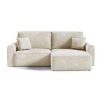 Petits - meubles - canap d'angle rversible convertible 3 places coffre valentin mini boucl beige