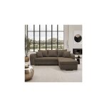 M&s - canapé d'angle réversible et convertible en tissu marron - fullspace M&s - canapé d'angle réversible et convertible en tissu marron - fullspace
