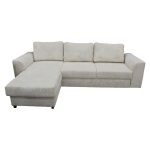 Canap� d'angle r�versible et convertible velours beige magda