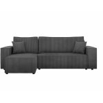 Mobilier1 - canap d'angle shelton 100, poso 22, fonction de couchage, bote de literie, 244x145x82cm, ...
