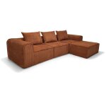 Canap d'angle en tissus, cocoon