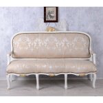 Canap baroque en bois rembourr dor