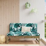 Maisonchic - canap central de jardin, salon de jardin, banquette de jardin 120x80 cm bois de pin imprgn ...
