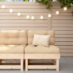 Design in - canap� central, sofa pour salon avec coussins bois de pin massif cfw11440