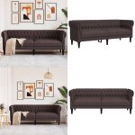 Canapé chesterfield 3 places marron foncé tissu - canapé chesterfield - canapé 3 places - canapé cuir ... Canapé chesterfield 3 places marron foncé tissu - canapé chesterfield - canapé 3 places - canapé cuir ...